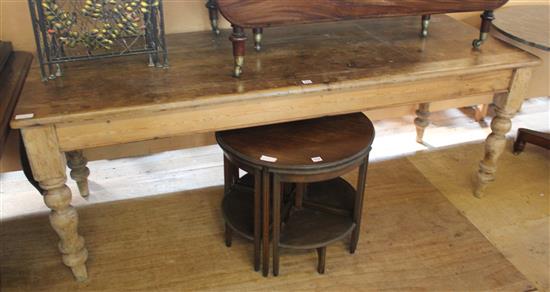 Long pine kitchen table